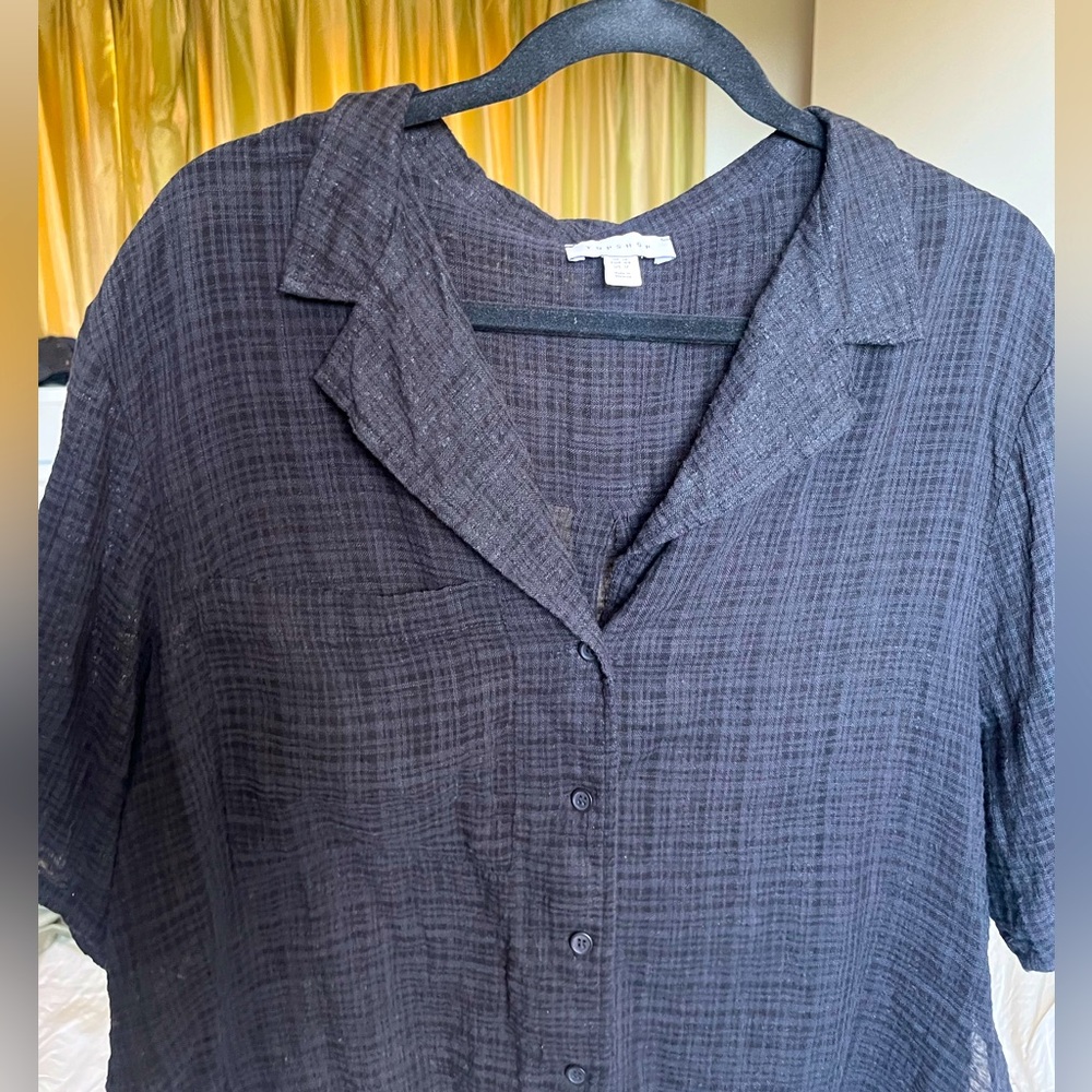 Topshop Black Shirt  Size 12